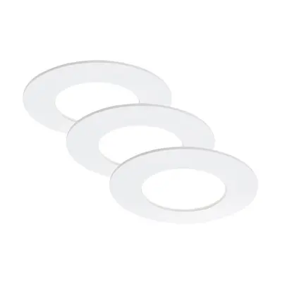 3ks sada LED vestavné svítidlo, pr. 8,5 cm, 5 W, bílé - BRILONER