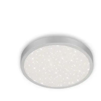 LED stropní svítidlo hvězdné nebe, pr. 38 cm, 24 W, 3000 lm, stříbrná - BRILO