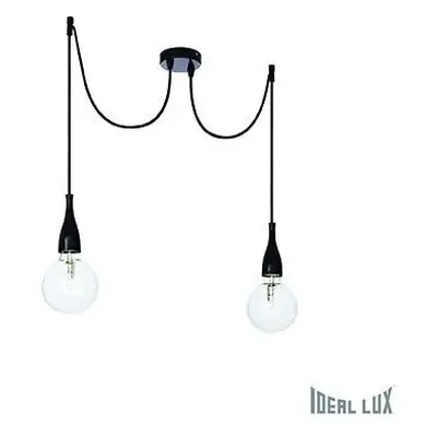 Závěsné svítidlo Ideal Lux Minimal SP2 nero opaco 112671 černé - IDEALLUX