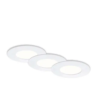 3ks sada LED vestavné svítidlo, pr. 8,5 cm, 4,9 W, bílé - BRILONER