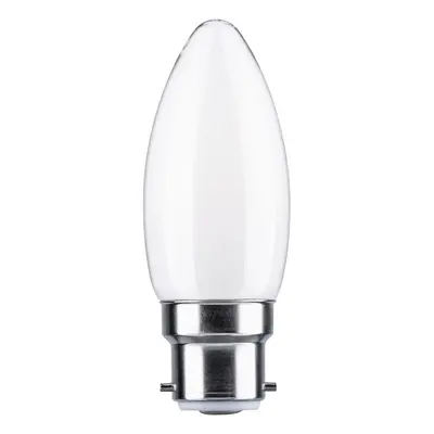 LED svíčka B22d 230V 4,7W 2700K opál - PAULMANN