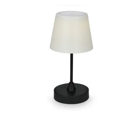 LED venkovní stolní lampa s dotykovým vypínačem, pr.30 cm, LED modul, 3 W, 340 Lm, černá - BRILO