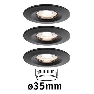 LED vestavné svítidlo Nova Mini Coin základní sada nevýklopné 66mm Coin 3x4W 230V 2700K - PAULMA