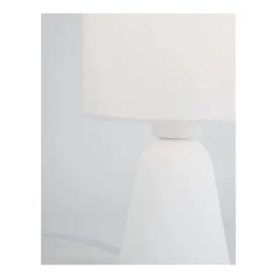 Stolní lampa ZERO bílá sádra a bílé stínidlo E14 1x5W 230V IP20 bez žárovky - NOVA LUCE