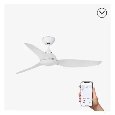 SIOUX, bílá, stropní ventilátor s DC motorem SMART - FARO