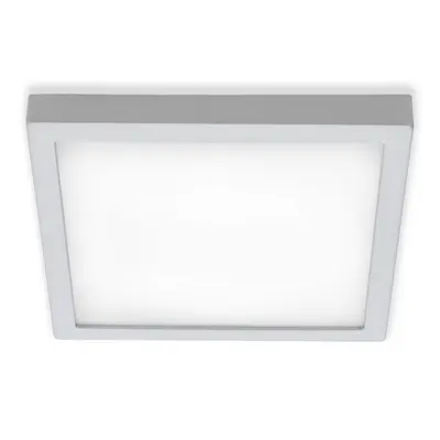 LED stropní svítidlo, 30 cm, 21 W, matný chrom - BRILONER