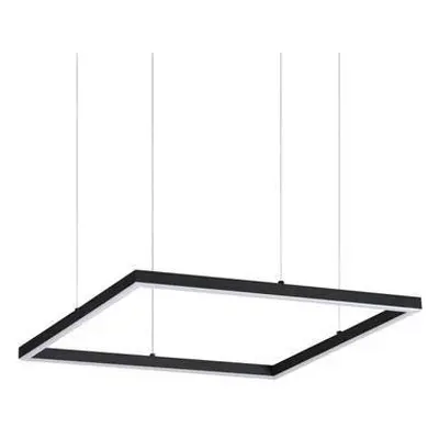 LED Závěsné svítidlo Ideal Lux ORACLE SLIM D50 SQUARE BK 3000K 259161 33W 2650lm 3000K IP20 50cm