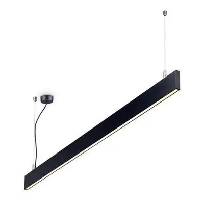 LED Závěsné svítidlo Ideal Lux LINUS SP BK 4000K 268217 34W 3850lm 4000K IP20 120cm černé stmíva