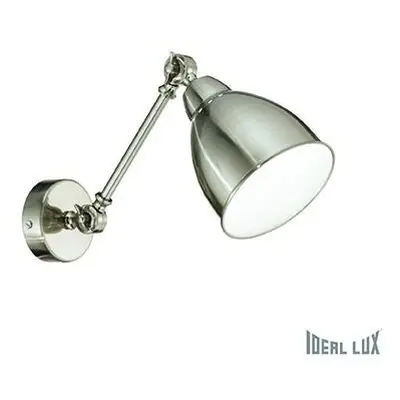 Nástěnná lampa Ideal Lux Newton AP1 nickel 016399 - IDEALLUX