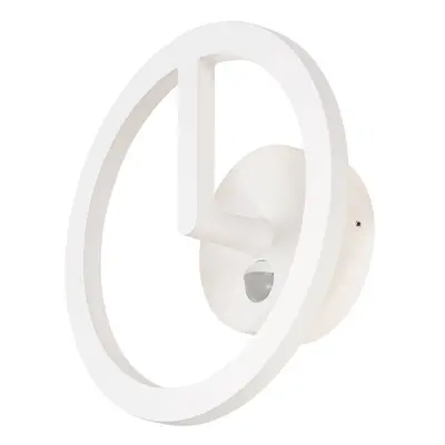 Q-RING nástěnné svítidlo, senzor, 3000 K, IP54, bílá - BIG WHITE (SLV)