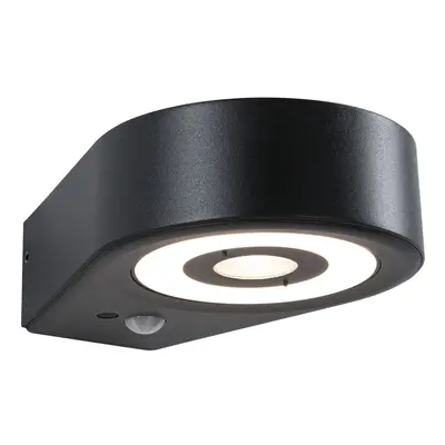 LED venkovní nástěnné svítidlo Silma pohybové čidlo IP44 65x186mm 3000K 5,5 / 1x0,7W 230V antrac