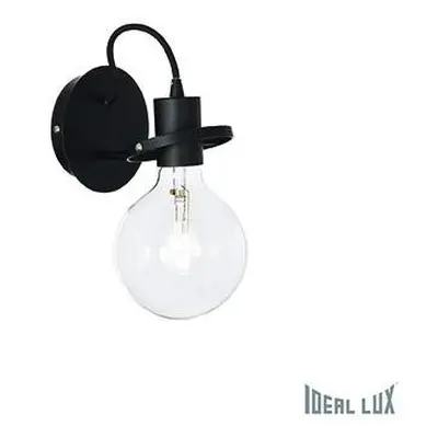 Nástěnné svítidlo Ideal Lux Radio AP1 nero 119502 černé - IDEALLUX