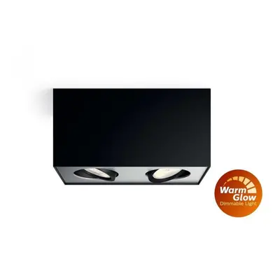 LED Bodové svítidlo Philips Box 50492/30/P0 černé 2x4,5W - PHILIPS (915005528201)