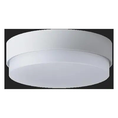 TRITON 1 stropní/nástěnné průmyslové plastové svítidlo stříbrná / bílá IP65 4000 K 14W LED nouzo