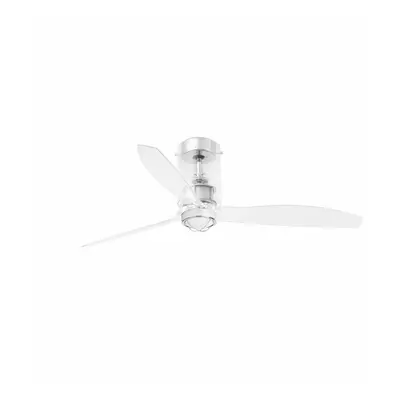 MINI TUBE FAN M LED, transparentní, stropní LED ventilátor s DC motorem - FARO