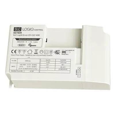 SLC LogiQ LED Driver CV 24VDC 40W 2CH - TLG