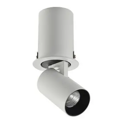 LED Stropní zápustné bodové svítidlo Azzardo Luna 7W white/black AZ3396 7W 595lm 3000K IP20 bílo