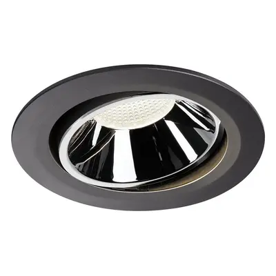 NUMINOS® MOVE DL XL vnitřní LED zápustné stropní svítidlo černá/chrom 4000 K 40° otočné a výkyvn