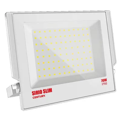 LED reflektor SIRIO SLIM BÍLÝ 70W 4000K 110d 230x270x28mm IP66 IK08 - CENTURY