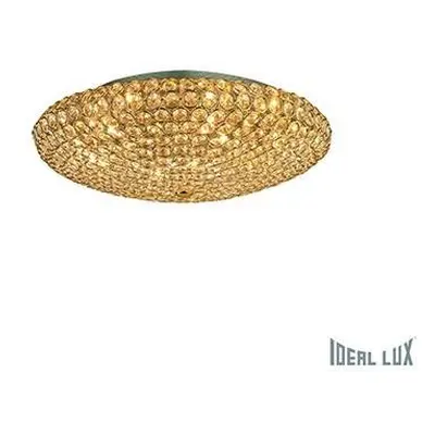 Stropní a nástěnné svítidlo Ideal Lux King PL9 oro 073262 zlaté - IDEALLUX