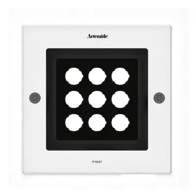 Ego 220 downlight čtverec EL 3000K hliník IK10 - ARTEMIDE