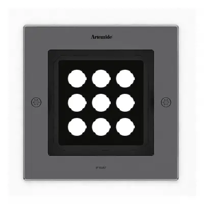 Ego 220 downlight čtverec EL 3000K Inox IK10 - ARTEMIDE