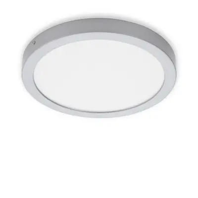 LED přisazené svítidlo, pr. 30 cm, 21 W, 2000 lm, chrom - BRILONER