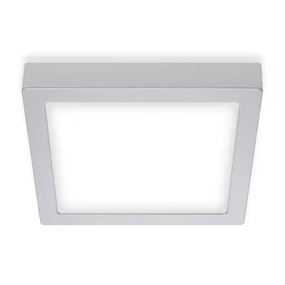 LED stropní svítidlo, 22,5 cm, 16,5 W, matný chrom - BRILONER