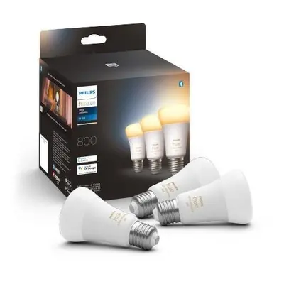 Hue Bluetooth LED White Ambiance set 3ks žárovek Philips 8719514328266 E27 A60 3x6W 3x800lm 2200