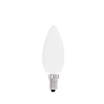 LED žárovka C35 matná E14 WW 2700K 450lm - FARO