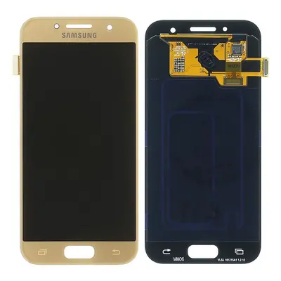 LCD display Samsung A320 Galaxy A3 2017 + dotyk. folie Service Pack Original zlatý