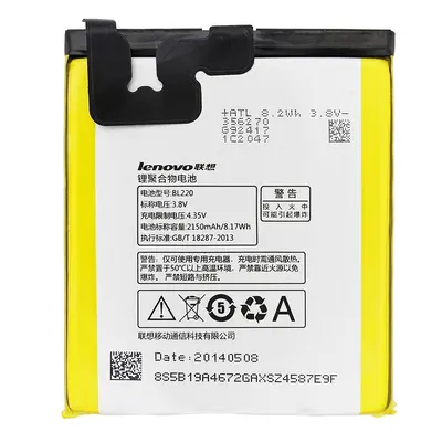 Baterie Lenovo BL220 Lenovo S850 2150mAh Li-ion Original (volně)