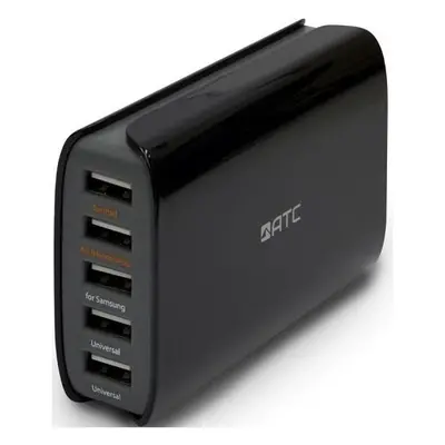 Nabíječka ATC univerzální s USB portem 5A, 25W 5 x USB 1A, iPad, iPhone, Samsung a další