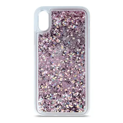 Pouzdro silikon Xiaomi Redmi 10C Glitter Liquid Sparkle TPU fialové