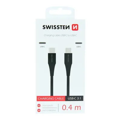 Swissten Kabel USB-C / USB-C 0,4 M B