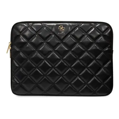 Guess PU Quilted 4G Metal Logo Obal na Notebook 13/14" Black, GUCS14ZPSQSSGK