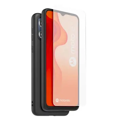 Made for Xiaomi CASR TPU Kryt + Tvrzené Sklo pro Motorola E13 Black CRMTCOQUEPEE13N