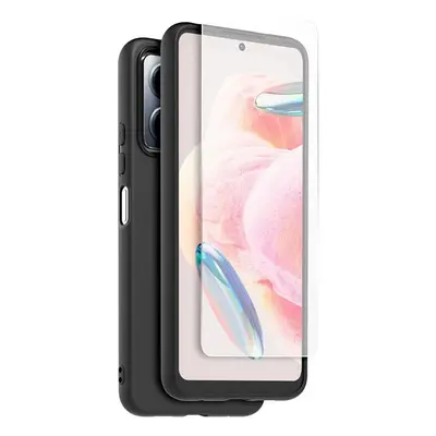 Pouzdro Made for Xiaomi TPU + tvrzené sklo Xiaomi Redmi Note 12 4G černé