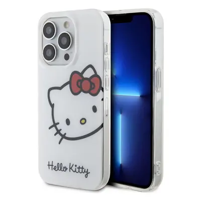 Pouzdro Hello Kitty IML Head Logo zadní kryt pro Apple iPhone 13 PRO White