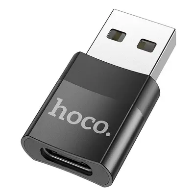 Adaptér USB (samec) na USB-C (samice) HOCO UA17 OTG redukce černý