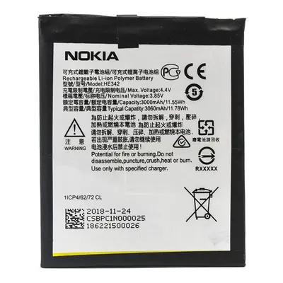 Baterie Nokia HE342 Nokia 5.1 Plus, Nokia 6.1 Plus,, Nokia 7.1 3000mAh Li-ion (volně)