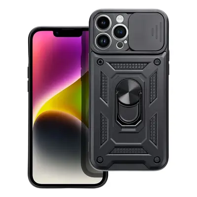 Pouzdro silikon Xiaomi Redmi Note 11, Redmi Note 11S Slide Armor Cam Shield černé