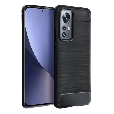 Pouzdro silikon Xiaomi Redmi Note 12 4G Carbon s výztuhou černé