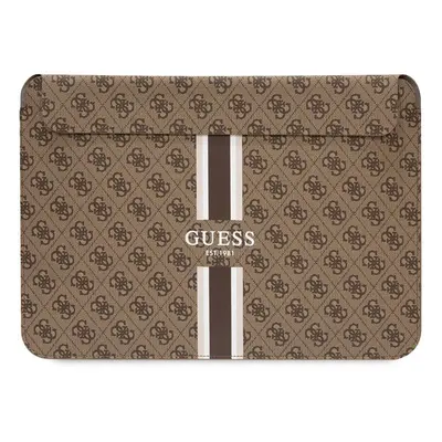 Pouzdro na notebook - Guess, 13-14 4G Printed Stripes Brown GUCS14P4RPSW