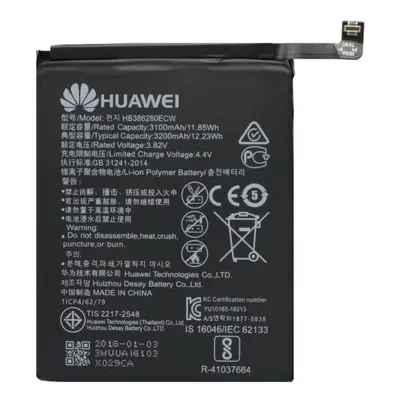 Baterie Huawei HB386280ECW P10, Honor 9 3200mAh Li-ion originál (volně)