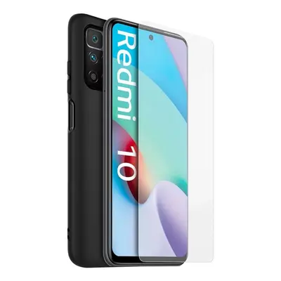 Made for Xiaomi TPU Kryt + Tvrzené Sklo pro Redmi 10/Redmi 10 2022 Black 57983112204