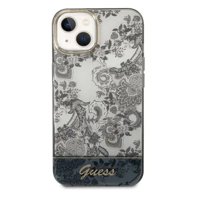 Pouzdro Guess PC/TPU Toile De Jouy iPhone 14 šedé