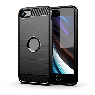 Pouzdro Forcell Carbon Apple iPhone SE 2020 černé