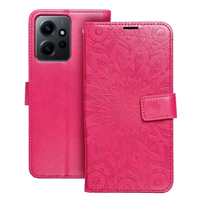 Pouzdro Flip Mezzo Book Xiaomi Redmi Note 12 4G vzor mandala Magenta fialovo červené