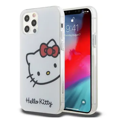 Pouzdro Hello Kitty IML Head Logo zadní kryt pro Apple iPhone 12, iPhone 12 PRO White